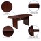 Flash Furniture Oval 35" W, 72" L, 29.5" H, Laminate Top, Red BLN-6GCMHG595M-BK-GG - alternate 7